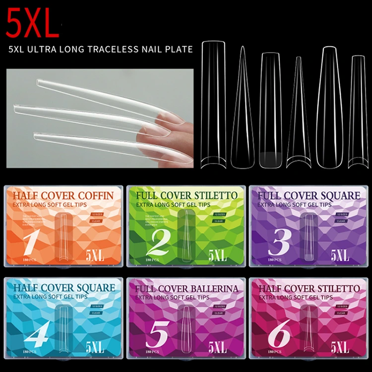 Dicas de unhas Ultra Long 5xl