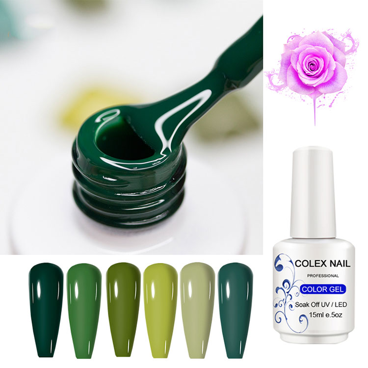 Fácil aplicar cor pura em gel de cor esmalte