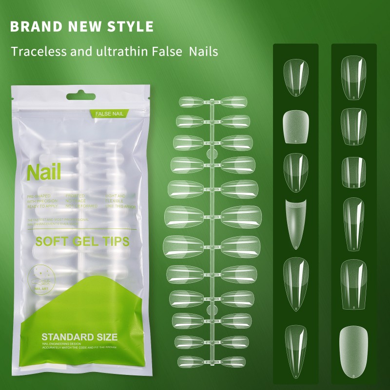 Pontas de unhas de gel de extensão
