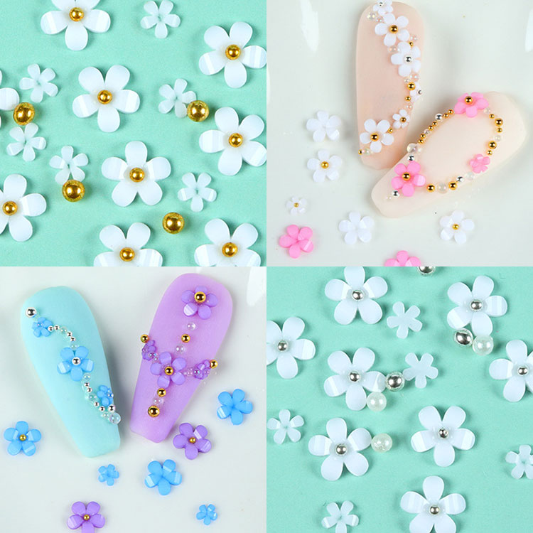 Acessórios para Nail Art com flores