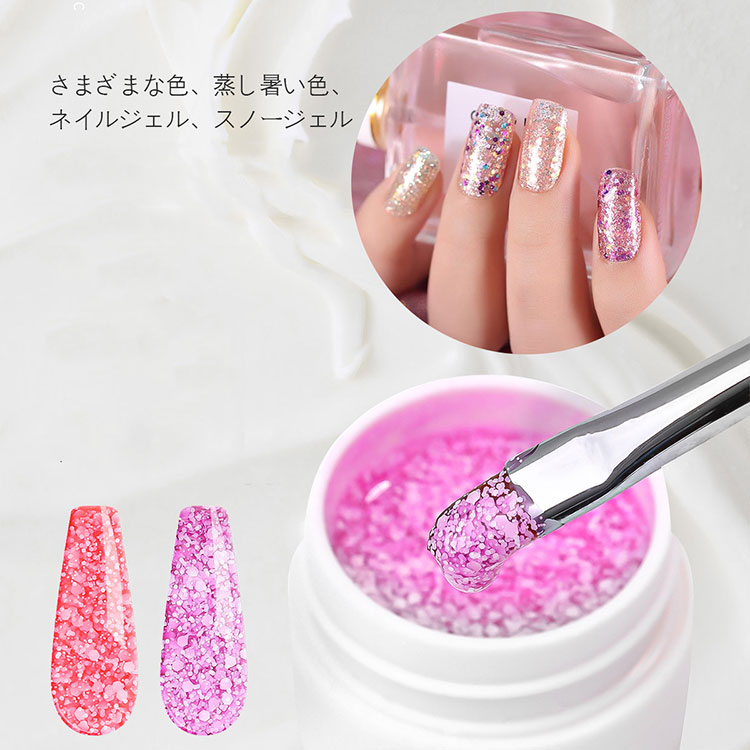 Gel de cor neon de flocos de neve