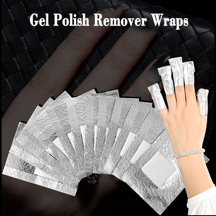 Folhas de envoltório removedor de esmalte de gel