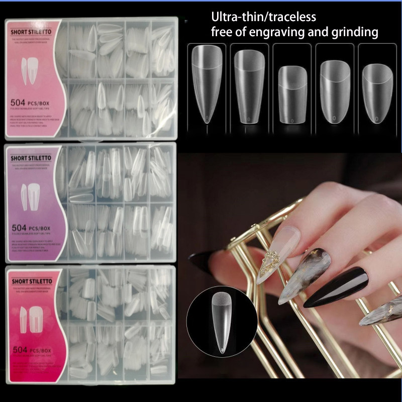 Pontas de unhas meio foscas