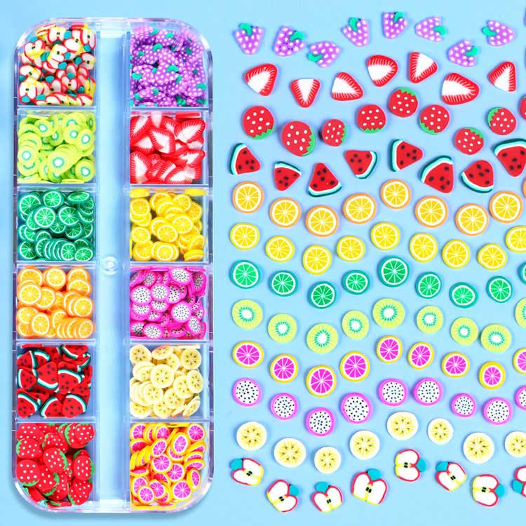 Fatias de frutas para nail art