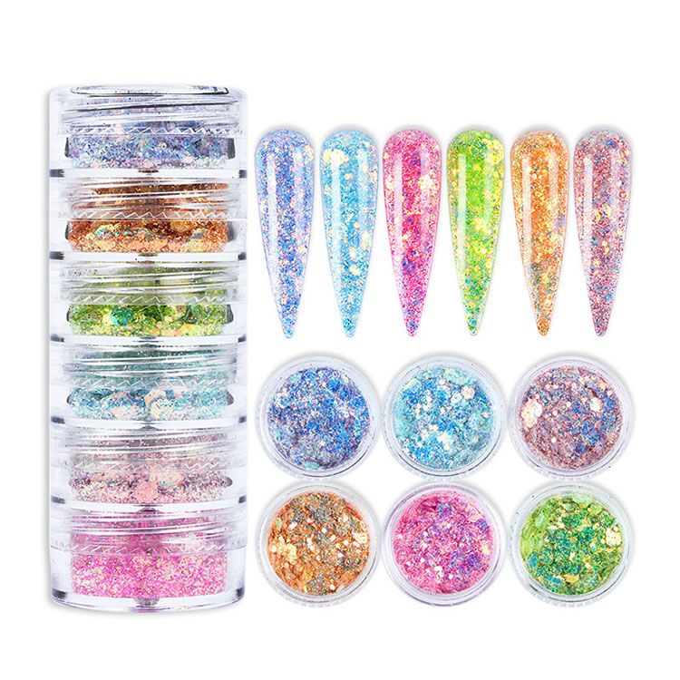 Pó de glitter para unhas