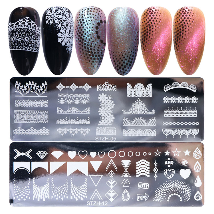 Placa de estampagem de unhas