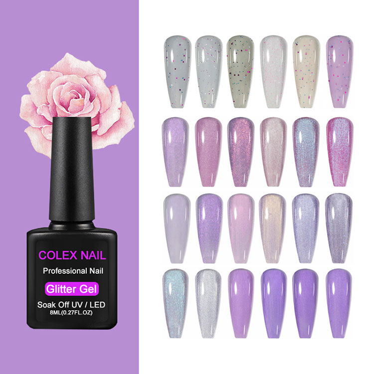 Resina Natural Glitter Gel Polish