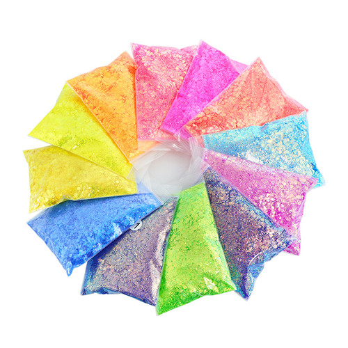 Lantejoulas para unhas em pó glitter decoração de unhas faça você mesmo para salão de beleza