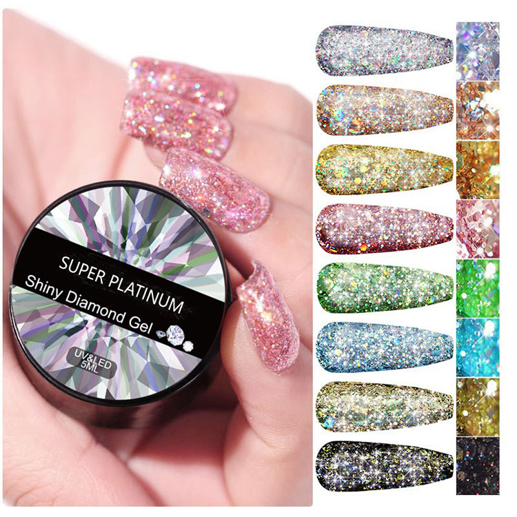 Gel de diamante brilhante