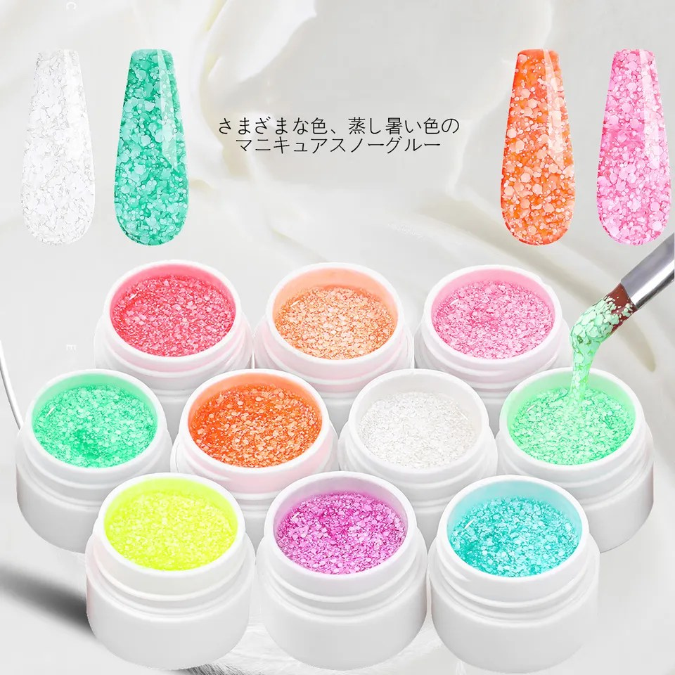 Snowflakes lantejas de neve glitter géis