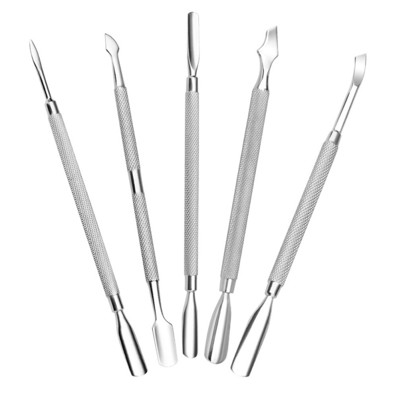 Empurrador de cutícula de aço inoxidável